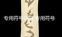 專用符號(關于專用符號簡述)