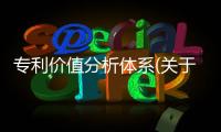 專利價值分析體系(關于專利價值分析體系簡述)