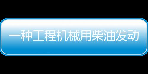 一種工程機械用柴油發動機(關于一種工程機械用柴油發動機簡述)