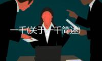 一千(關于一千簡述)