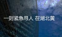 一則緊急尋人 在湖北黃岡人的朋友圈不斷刷屏