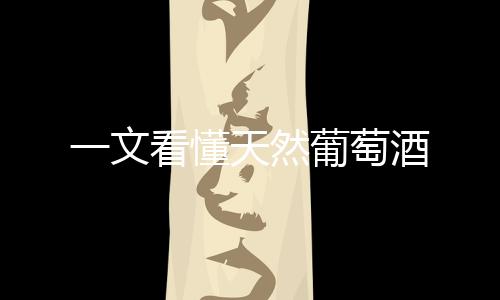 一文看懂天然葡萄酒