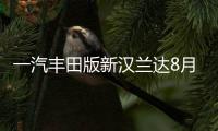 一汽豐田版新漢蘭達8月量產 疑掛皇冠標