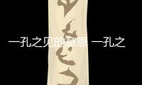 一孔之見的意思 一孔之見的出處