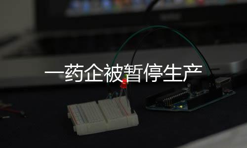 一藥企被暫停生產(chǎn)