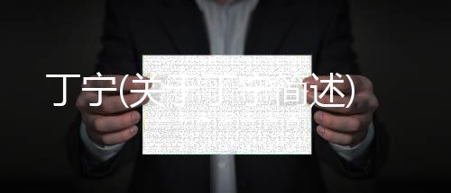 丁寧(關于丁寧簡述)