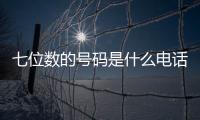 七位數的號碼是什么電話