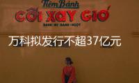 萬(wàn)科擬發(fā)行不超37億元中票,期限3年