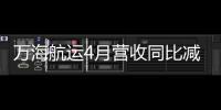 萬海航運4月營收同比減少11%