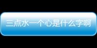 三點水一個心是什么字啊（三點水一個心）