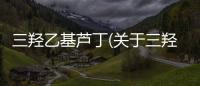 三羥乙基蘆丁(關(guān)于三羥乙基蘆丁簡述)