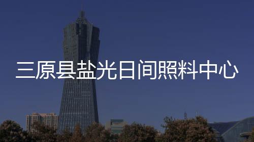 三原縣鹽光日間照料中心(關于三原縣鹽光日間照料中心簡述)