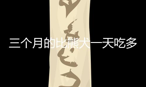 三個月的比熊犬一天吃多少狗糧(成年比熊犬一天吃多少狗糧)