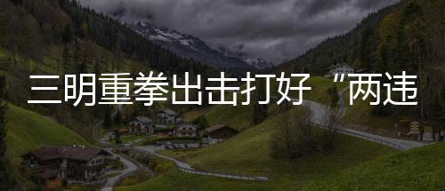 三明重拳出擊打好“兩違”攻堅戰 拆除率達96%
