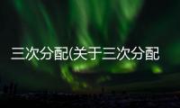 三次分配(關于三次分配簡述)