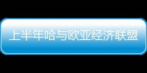 上半年哈與歐亞經濟聯盟成員國貿易額增長6.3%