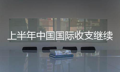 上半年中國國際收支繼續呈現“雙順差”