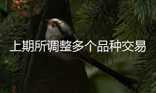 上期所調整多個品種交易風控參數為企業風險管理提供更多便利