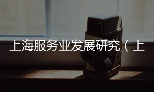 上海服務業發展研究（上海服務業發票稅率）