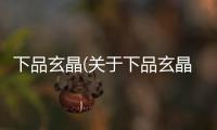 下品玄晶(關(guān)于下品玄晶簡(jiǎn)述)