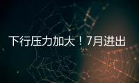 下行壓力加大！7月進出口同比下降8.3%｜快訊