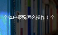 個體戶報稅怎么操作（個體戶報稅）