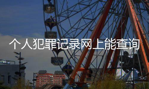 個人犯罪記錄網上能查詢嗎（個人犯罪記錄網上查詢）