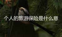 個人的旅游保險是什么意思