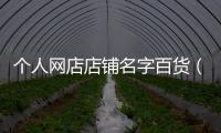 個人網店店鋪名字百貨（能吸引年輕人的店鋪）