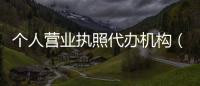 個人營業執照代辦機構（個人營業執照代辦）