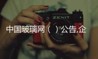 中國玻璃網(wǎng)（）公告,企業(yè)視界