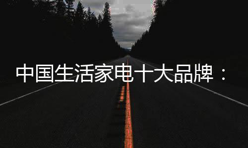 中國生活家電十大品牌：建立市場優(yōu)勢 應(yīng)變市場