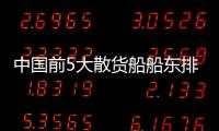 中國前5大散貨船船東排名