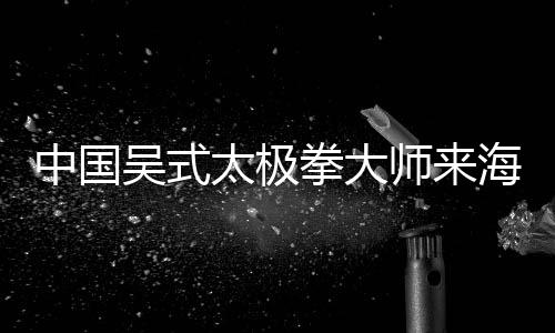 中國吳式太極拳大師來海寧授拳