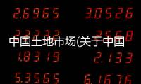 中國土地市場(關(guān)于中國土地市場簡述)