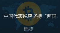 中國代表說應堅持“兩國方案”解決巴以問題