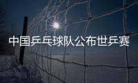 中國乒乓球隊公布世乒賽參賽名單！眾望所歸 各得其所！！
