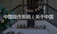 中國操作系統（關于中國操作系統的基本情況說明介紹）