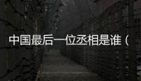 中國最后一位丞相是誰（中國最后一位丞相的故事）