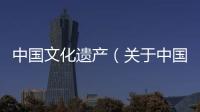 中國文化遺產(chǎn)（關(guān)于中國文化遺產(chǎn)的基本情況說明介紹）