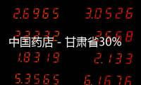 中國藥店－甘肅省30%藥店年內完成藥品電子監管試點工作