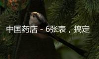 中國藥店－6張表，搞定藥店數據分析