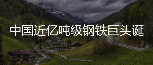 中國近億噸級鋼鐵巨頭誕生 產能直逼全球首位