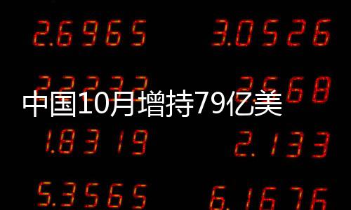 中國10月增持79億美元美債