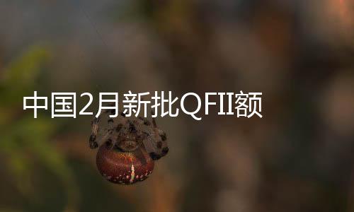 中國2月新批QFII額度8.5億美元