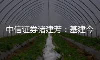 中信證券諸建芳：基建今年可能成為亮點
