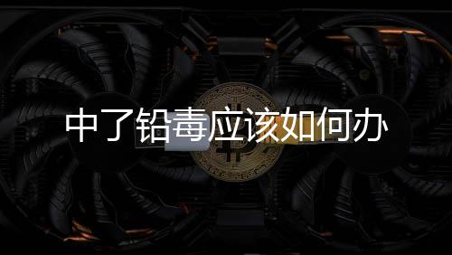 中了鉛毒應該如何辦