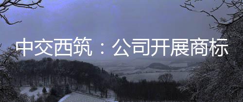 中交西筑：公司開展商標管理與保護專題培訓
