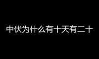 中伏為什么有十天有二十天 中伏為什么有兩個