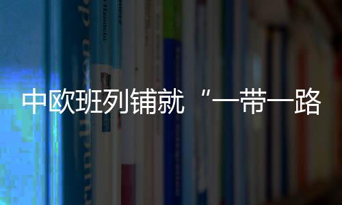 中歐班列鋪就“一帶一路”新通途——中國高質量發展亮點透視之六